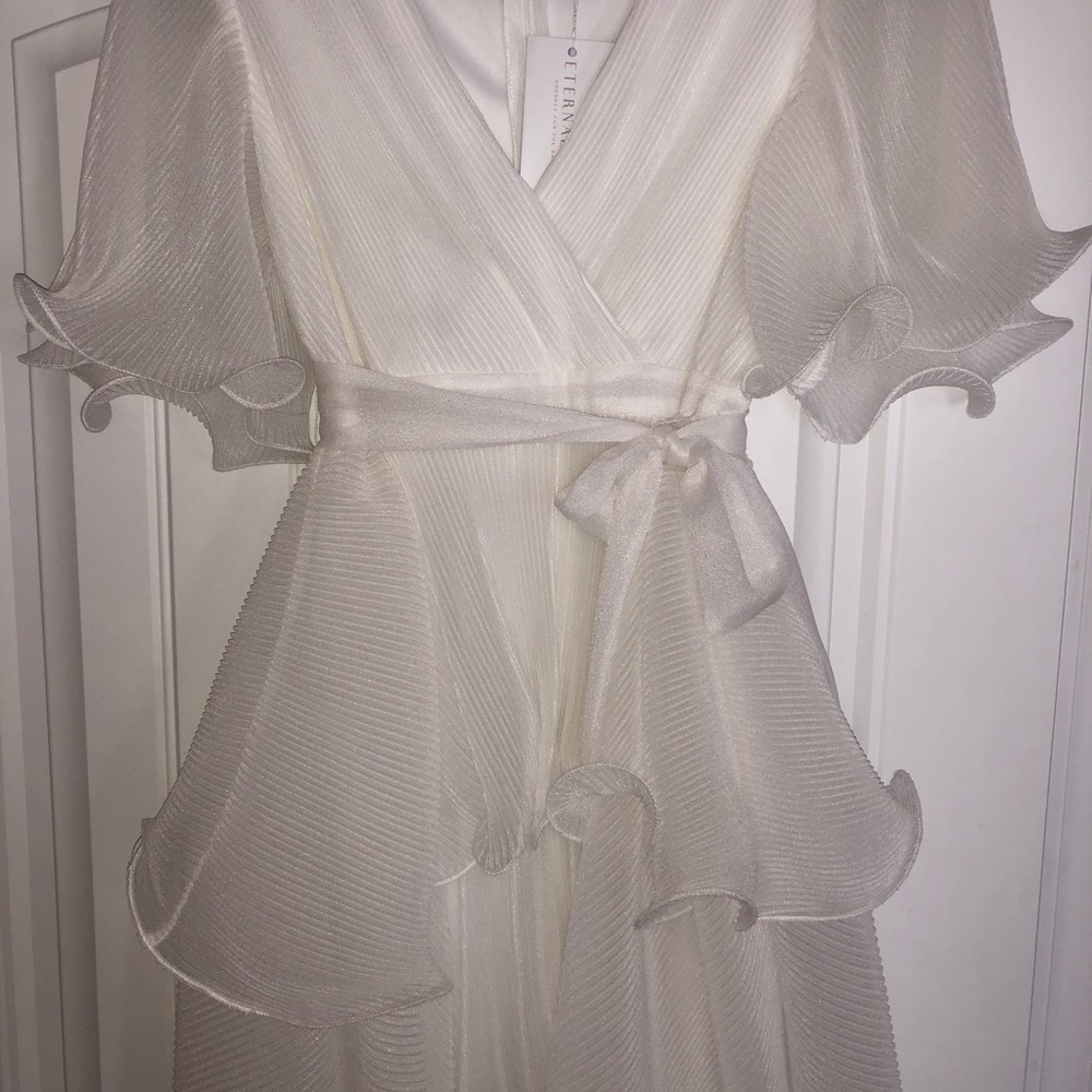 NWT white ruffle dress - Picture 5 of 11